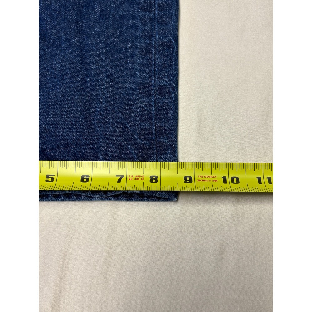 Levis 501 Original Fit Mens Dark Wash Straight‎ Leg Button Fly Jeans 38x32 - Picture 15 of 15